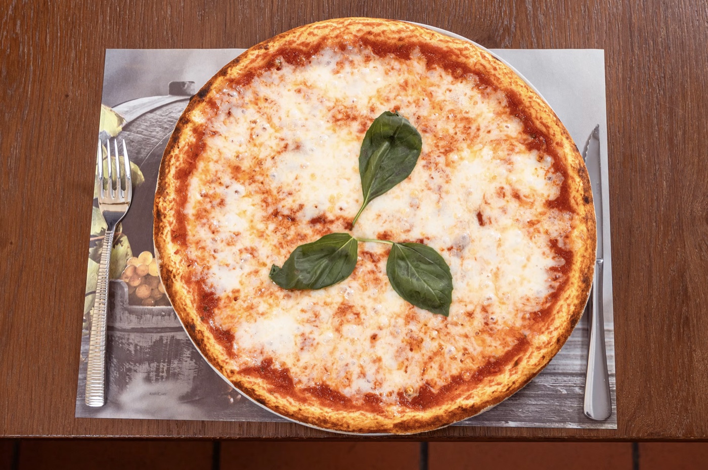 Pizza Margherita im Ristorante Bruschetta